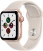Picture of APPLE WATCH SE 40MM GOLD ALUMINUM CASE W/ STARLIGHT SPORT BAND